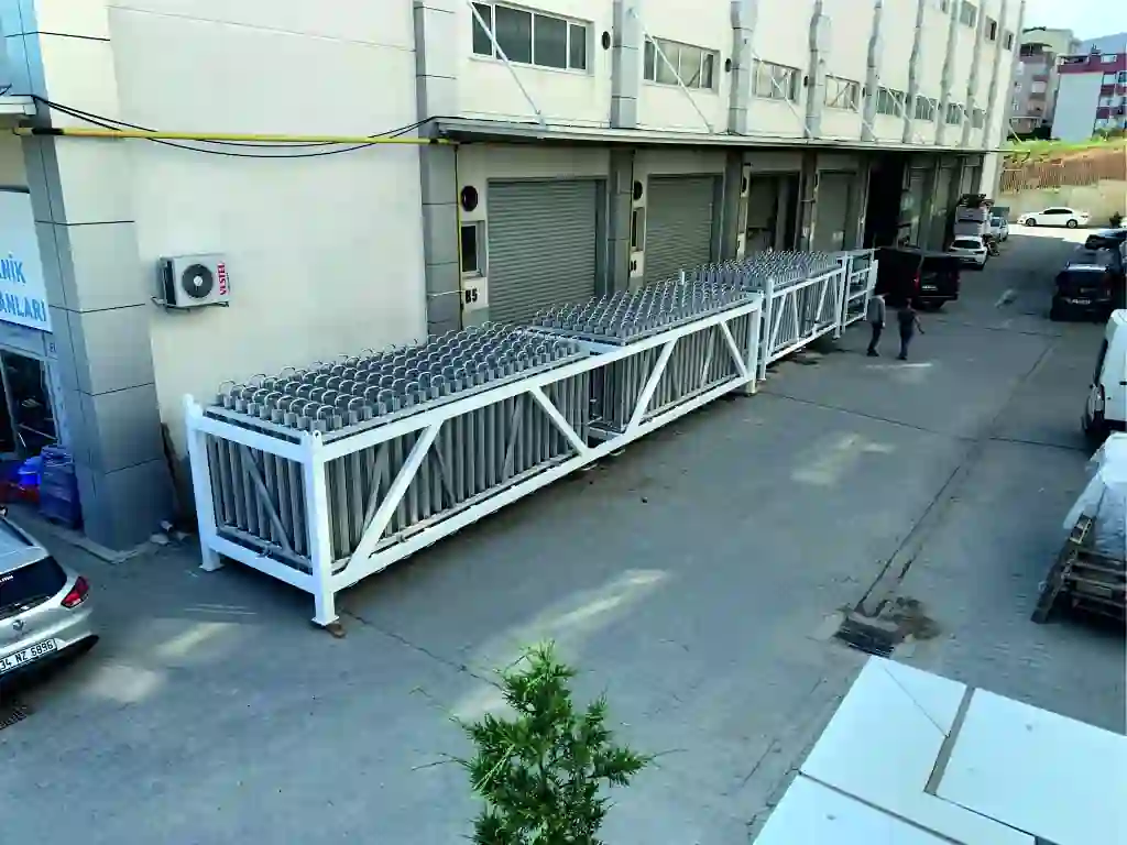 Isı değiştirici hidrostatik test hazırlığı